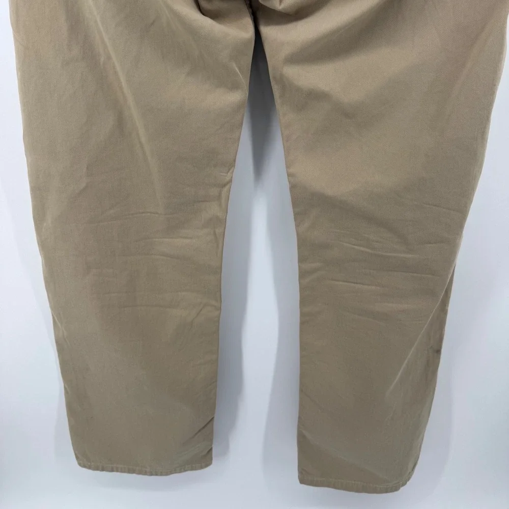 Polo Jeans Co Ralph Lauren Mens Khaki Straight Leg Cotton Pants 34x30‎ Tan 5898Y